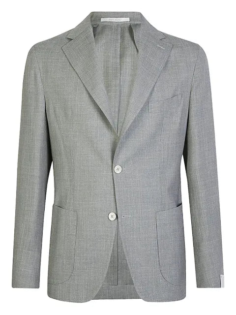 Eleventy single-breasted patch-pocket blazer
