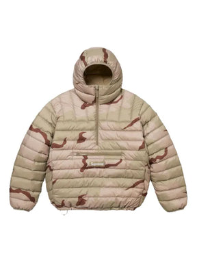 Supreme camouflage-pattern half-zip jacket