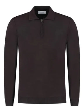 Marco Pescarolo half-zip polo-neck sweater
