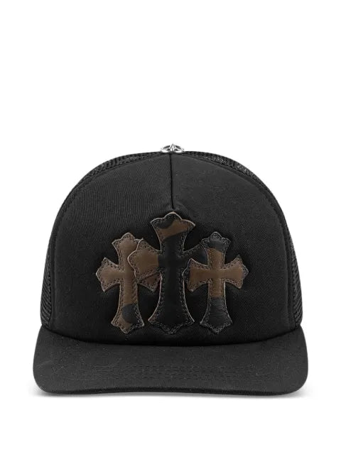 Chrome Hearts Cemetery Trucker-Hut mit Kreuzapplikation