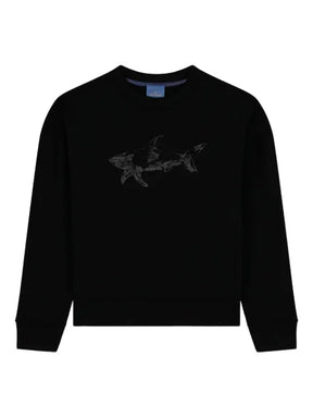 Paul & Shark shark-print cotton sweatshirt