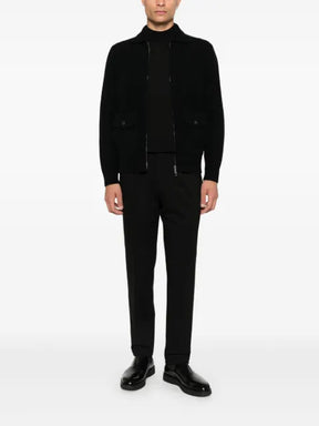 Filippo De Laurentiis mock-neck merino-wool T-shirt