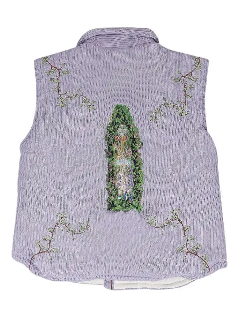 Who Decides War embroidered gilet