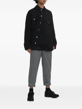 Black Comme Des Garçons buttoned pocket overshirt