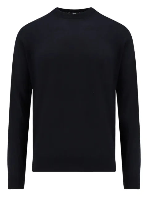 ALPHA STUDIO crew-neck long-sleeve sweater