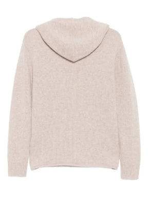 James Perse cashmere hooed pullover