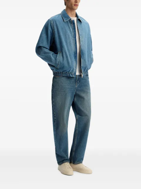 12 STOREEZ zip denim jacket