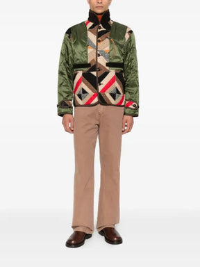 KHOKI jacket with a patchwork design
