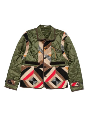 KHOKI jacket with a patchwork design