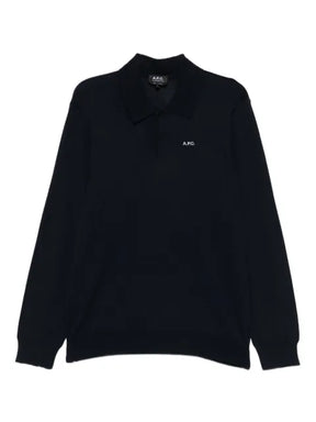 A.P.C. long sleeves polo shirt
