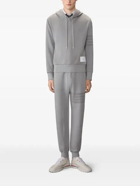 Thom Browne solid loopback 4-Bar hoodie