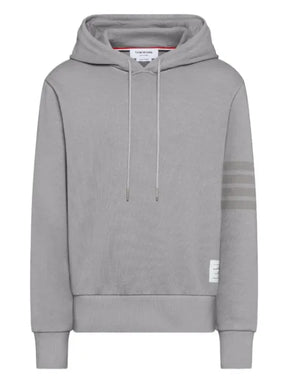 Thom Browne solid loopback 4-Bar hoodie