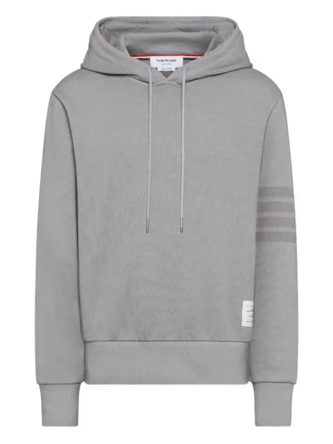 Thom Browne solid loopback 4-Bar hoodie
