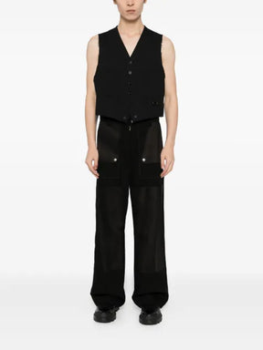 TEAM WANG design classic v-neck vest 