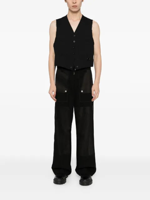 TEAM WANG design classic v-neck vest 
