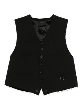 TEAM WANG design classic v-neck vest 