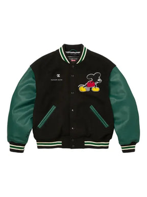 Supreme mickey varsity jacket