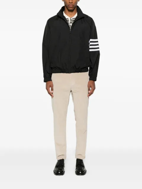 Thom Browne shiny ripstop raglan 4-Bar track jacket