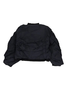 Who Decides War draped bomber jacket