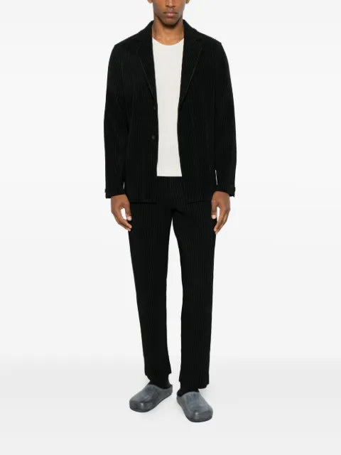 Homme Plissé Issey Miyake plissé single-breasted blazer
