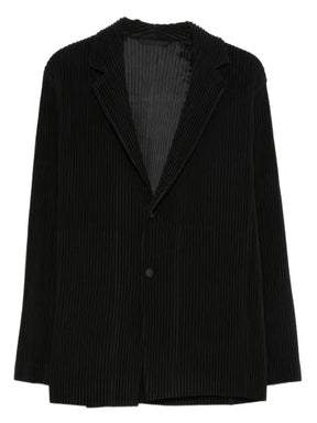 Homme Plissé Issey Miyake plissé single-breasted blazer