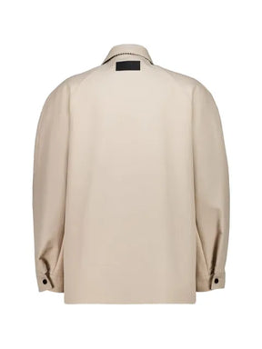 Givenchy couture seam jacket in cotton with patch