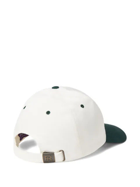 Ralph Lauren Purple Label Twill-Baseballkappe mit Wappenstickerei