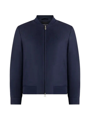 Manière De Voir Sami in navy tailored bomber jacket