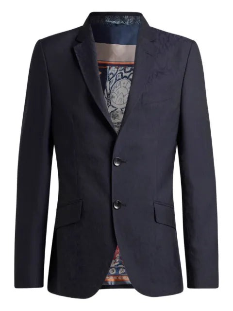 ETRO jacquard single-breasted blazer