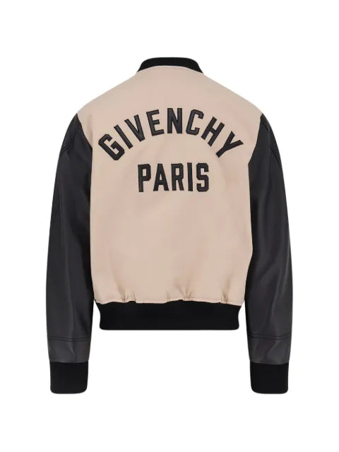Givenchy Mix material blouson with Paris embroidery