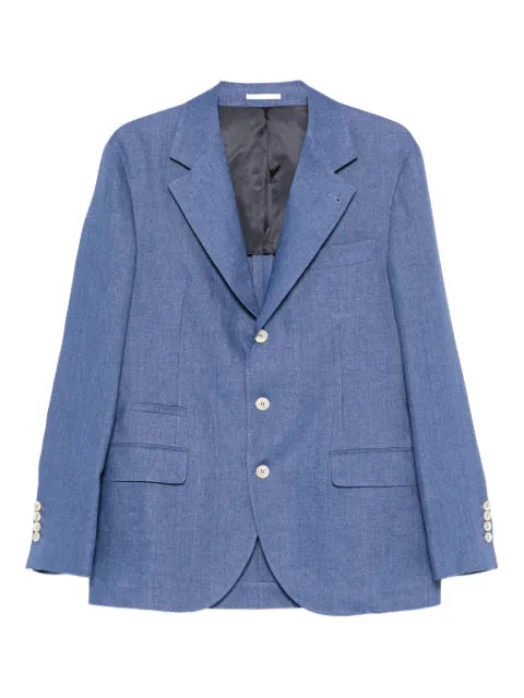 Brunello Cucinelli délavé linen deconstructed blazer
