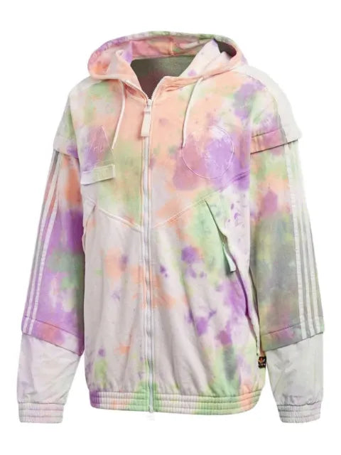 adidas x Pharrell Williams Hu Holi tie-dye windbreaker jacket
