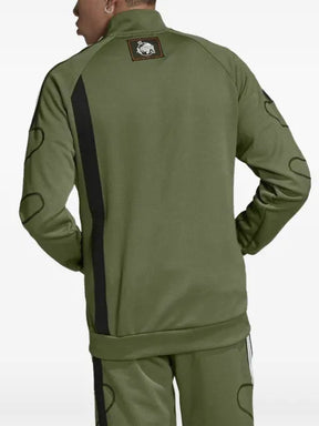 adidas logo-detail zip sweatshirt