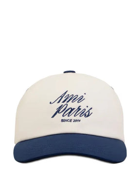 AMI Paris Baseballkappe mit Logo-Stickerei