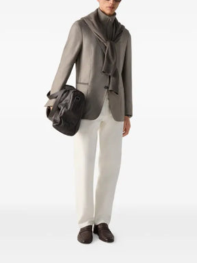 Zegna mélange cashmere silk and linen jacket