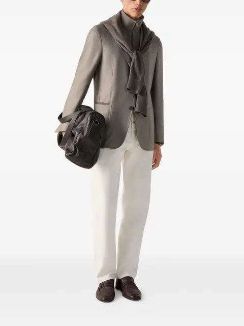 Zegna mélange cashmere silk and linen jacket