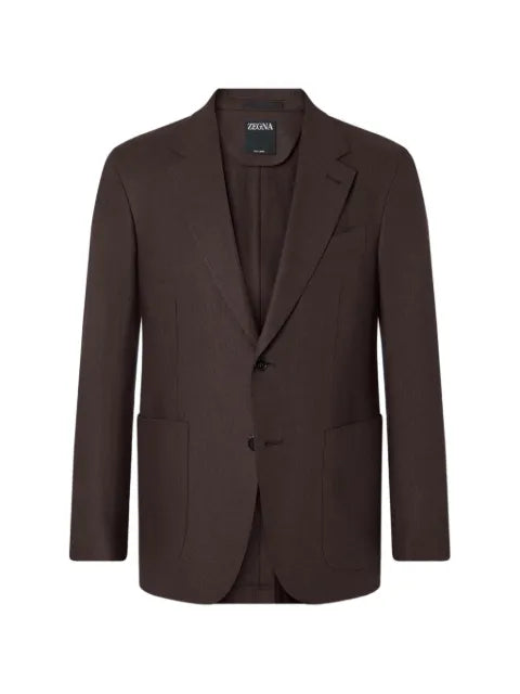 Zegna single-breasted notch-lapel jacket