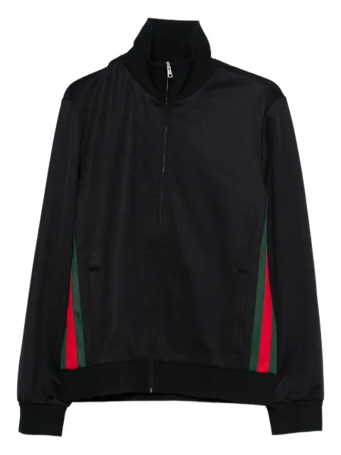 Gucci technical jersey zip jacket with Web