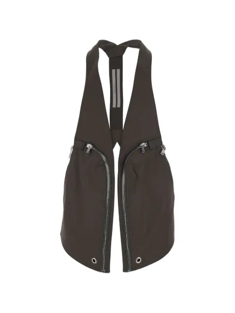 Rick Owens Temple Bauhaus zip-detail gilet