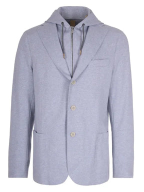 Eleventy hooded cotton jacket