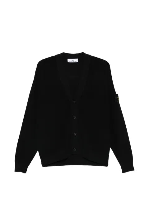 Stone Island 5100009 ribbed soft organic cotton cardigan