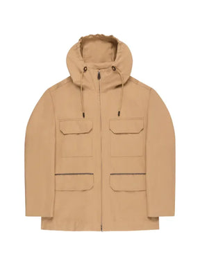 Montedoro hooded piped-trim jacket