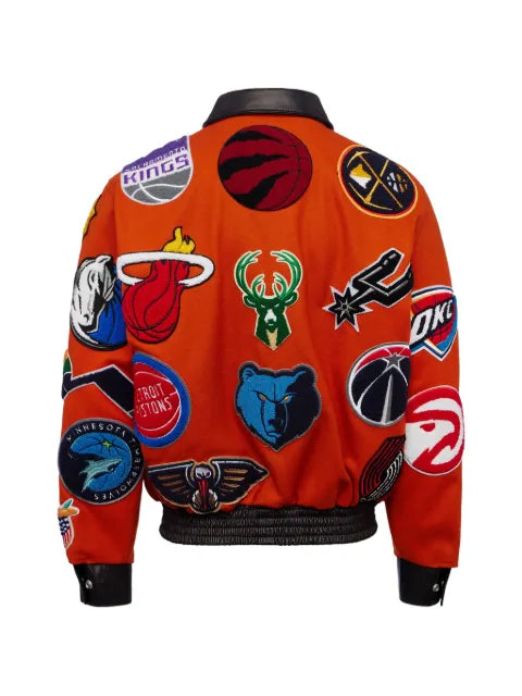Jeff Hamilton NBA collage bomber jacket