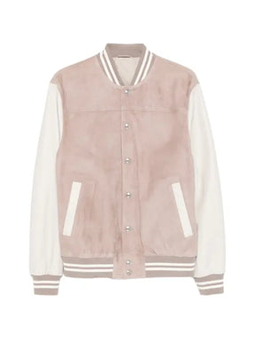 Eleventy striped bomber jacket