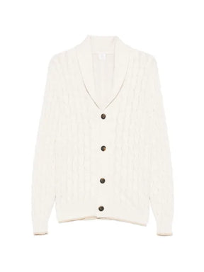 Eleventy cable-knit buttoned cardigan