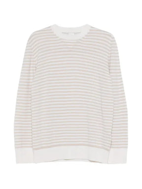 Eleventy striped crewneck jumper