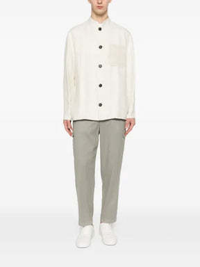 Eleventy buttoned patch-pocket overshirt