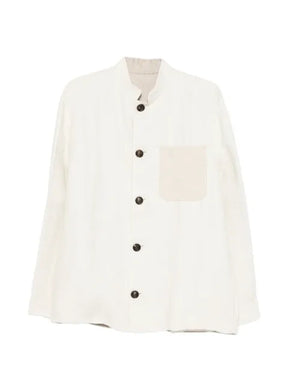 Eleventy buttoned patch-pocket overshirt