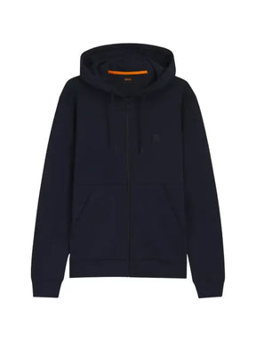 BOSS hooded jacket with zip fastening