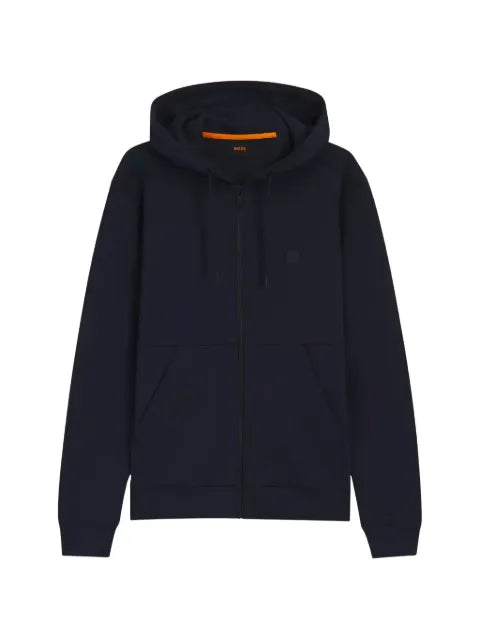 BOSS hooded jacket with zip fastening